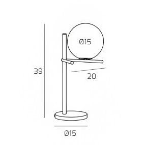 Abat-jour moderna Top Light BOOMERANG 1200 P