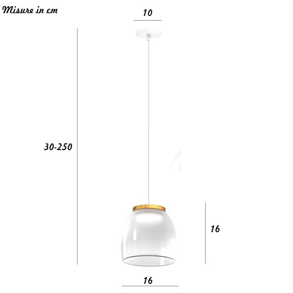 Lámpara de araña moderna Top Light DRUM 1192 BI S1 SP BI