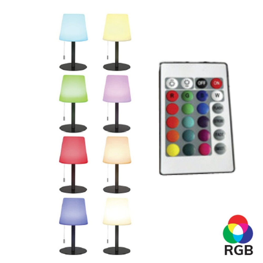 IDEINA LAMPADA DA TAVOLO IP44 CON BATTERIA RICARICABILE LED 2W LUCE 3000K  DIMMERABILE DARK LIGHT - Cristalensi Shop Online