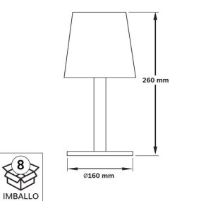 Lámpara de luz oscura moderna IDEINA DKLYD003RGB LED