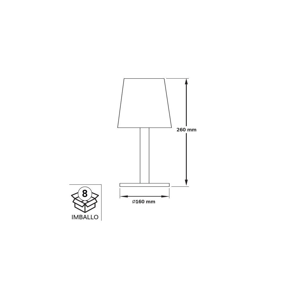 Abat jour moderna Darklight IDEINA DKLYD003RGB LED