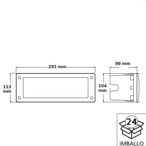 Foco empotrable Dark Light LETI 300 GL E27 LED IP66