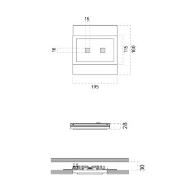 Foco empotrable de yeso 9010 Belfiore MINILED DOQ 4249 S