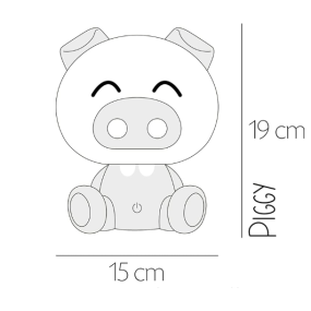 Lámpara de dormitorio con luz oscura ONLI PIGGY DKL074 LED