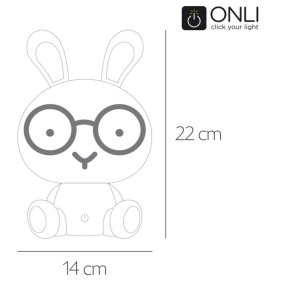 Dunkellicht-Schlafzimmerlampe ONLI BUNNY DKL071 LED