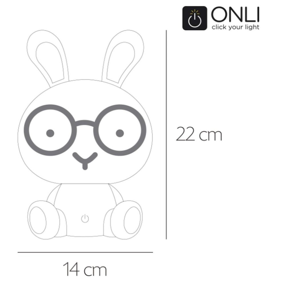 Lampe de chambre Darklight ONLI BUNNY DKL071 LED