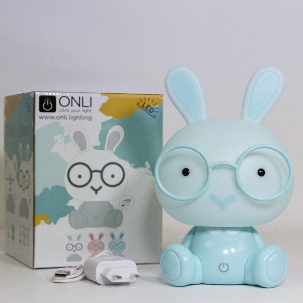 Lámpara de dormitorio con luz oscura ONLI BUNNY DKL071 LED