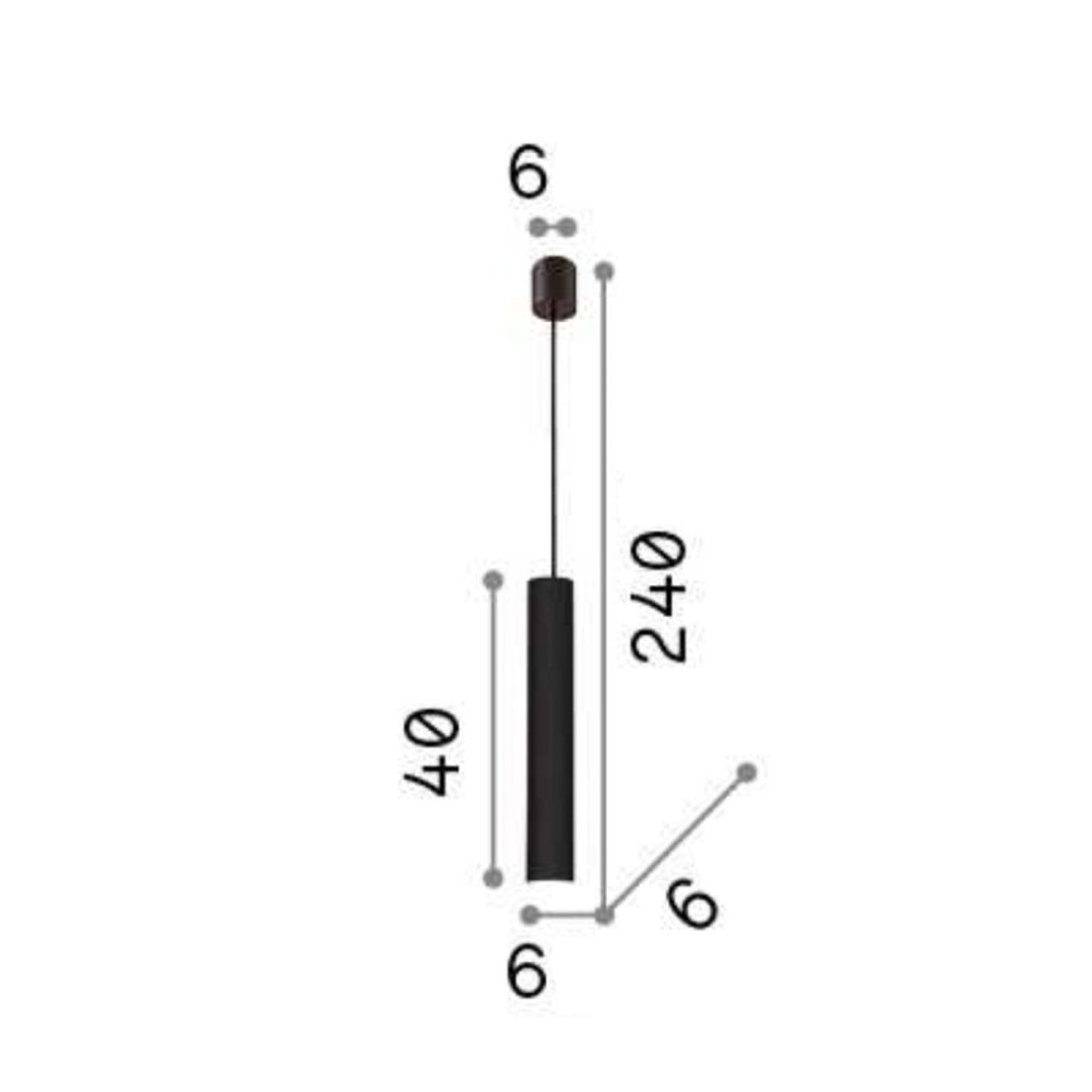 Lustre moderne Ideal Lux LOOK SP1 PETIT 104935 GU10 LED