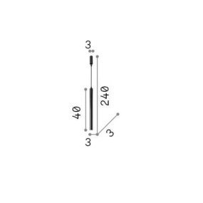 Lustre moderne Ideal Lux ULTRATHIN SP1 156682 SMALL LED