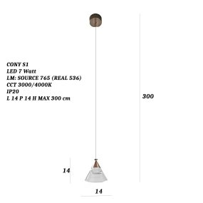 Lustre LED Promoingross CONY S1