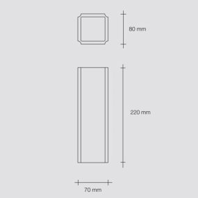 Sforzin SICYON T202 G9 LED Gipswandleuchte