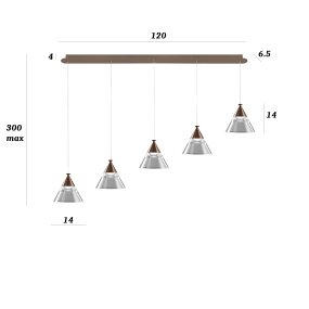 Lampadario led Promoingross CONY S5TR