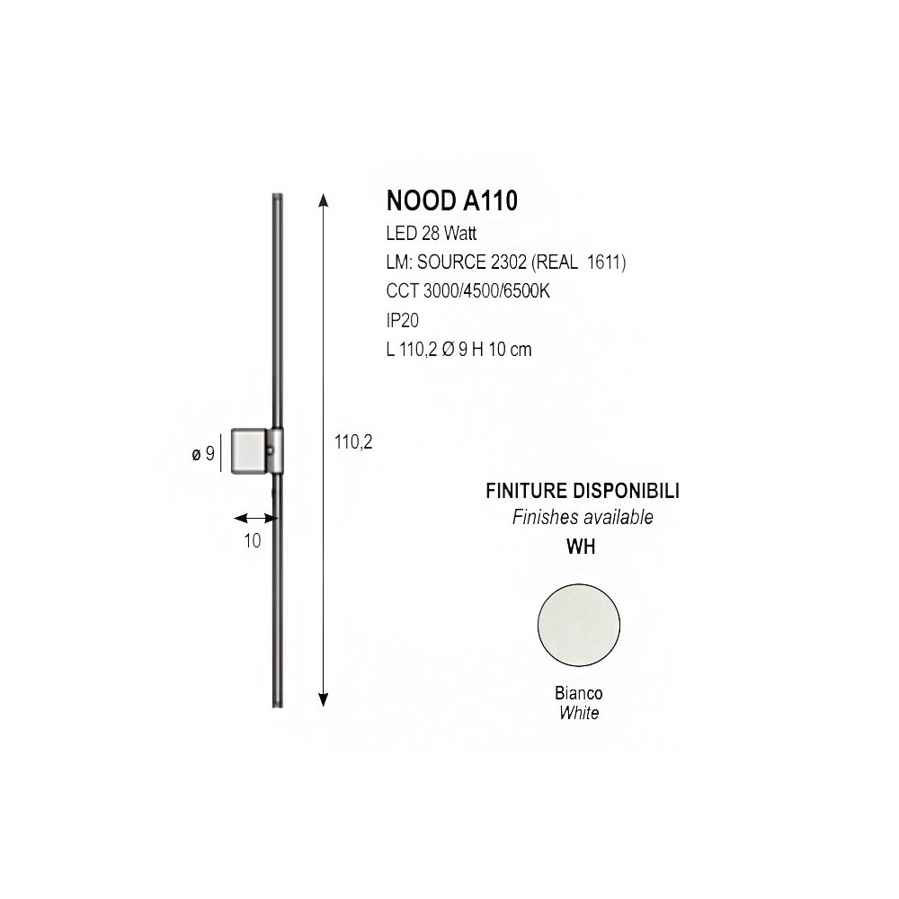 Promoingross aplique led NOOD A110 LED CCT