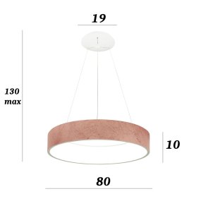 Lampadario Promoingross AURORA S80 RF FOGLIA RAME CCT