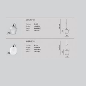 Gea Luce ASMARA AURELIA Lustre LED E27