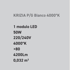 Gea Luce plafonnier LED KRIZIA PG 50W 3000K 4000K