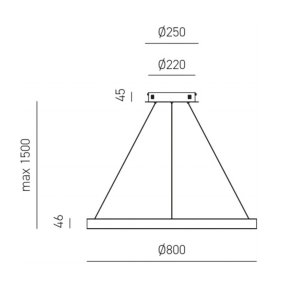 Gea Luce CRISEIDE SG B lámpara de araña LED moderna