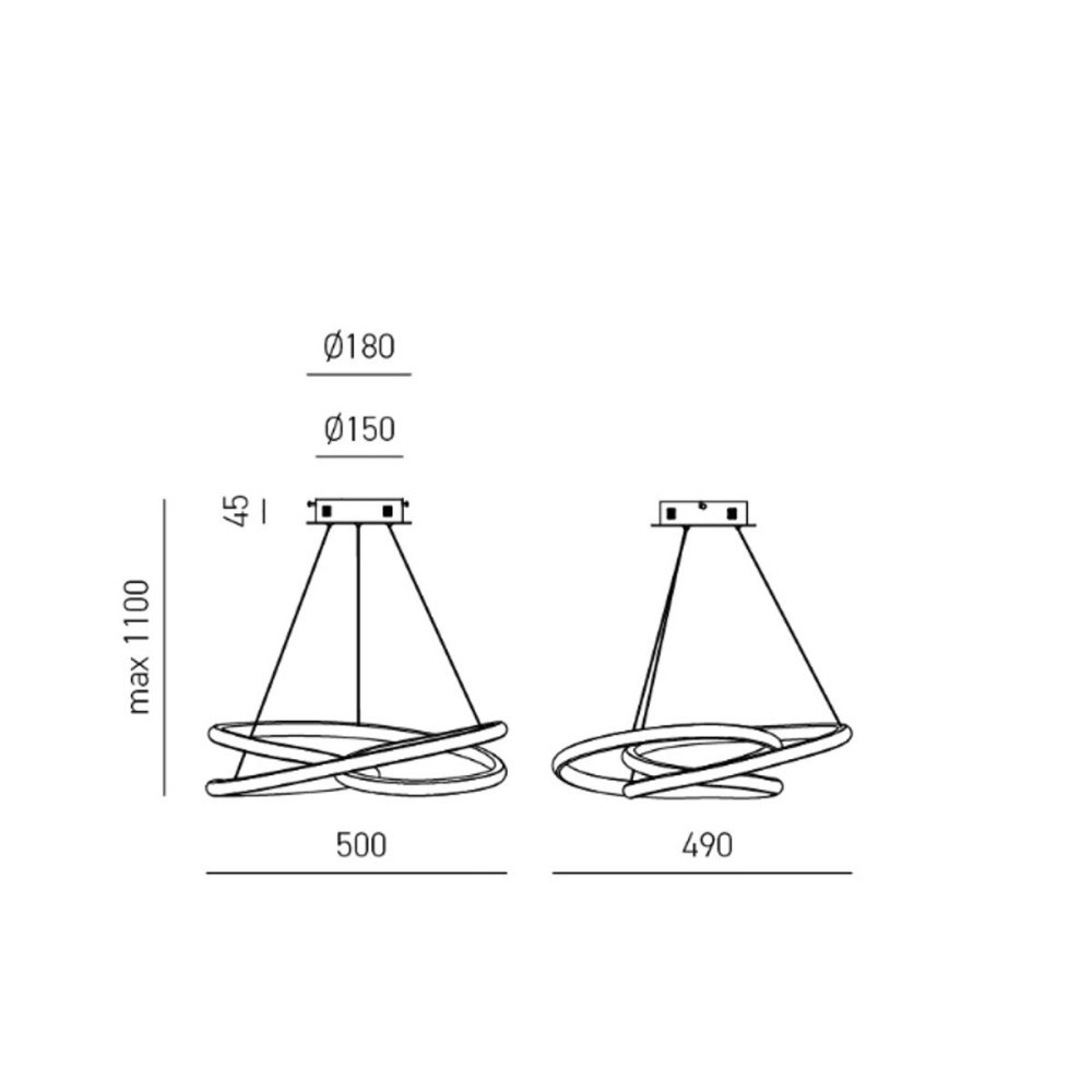 Gea Luce DIVA SP T LED lustre moderne