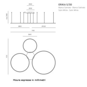 Gea Led ERIKA S3D LED moderner Kronleuchter