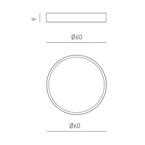 Plafonnier moderne Gea Luce AVA PM B LED