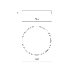 Lámpara de techo moderna Gea Luce AVA PG B LED