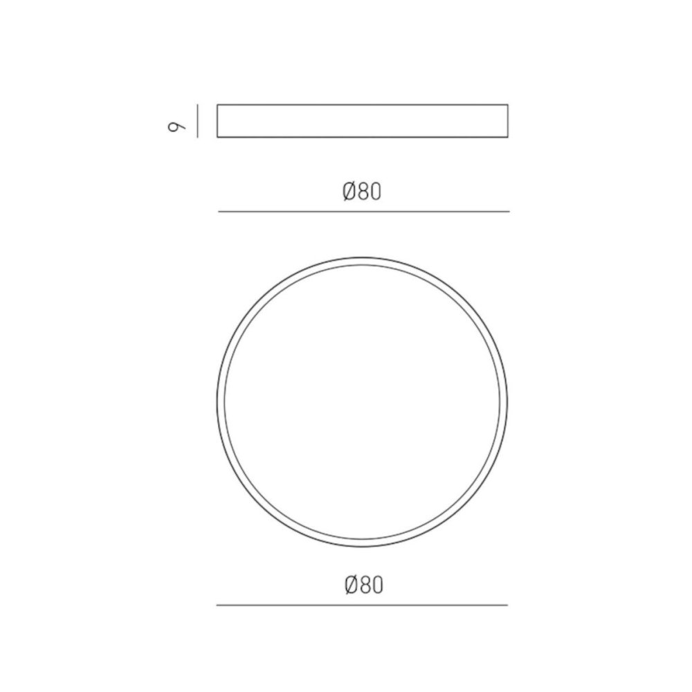 Lámpara de techo moderna Gea Luce AVA PG B LED