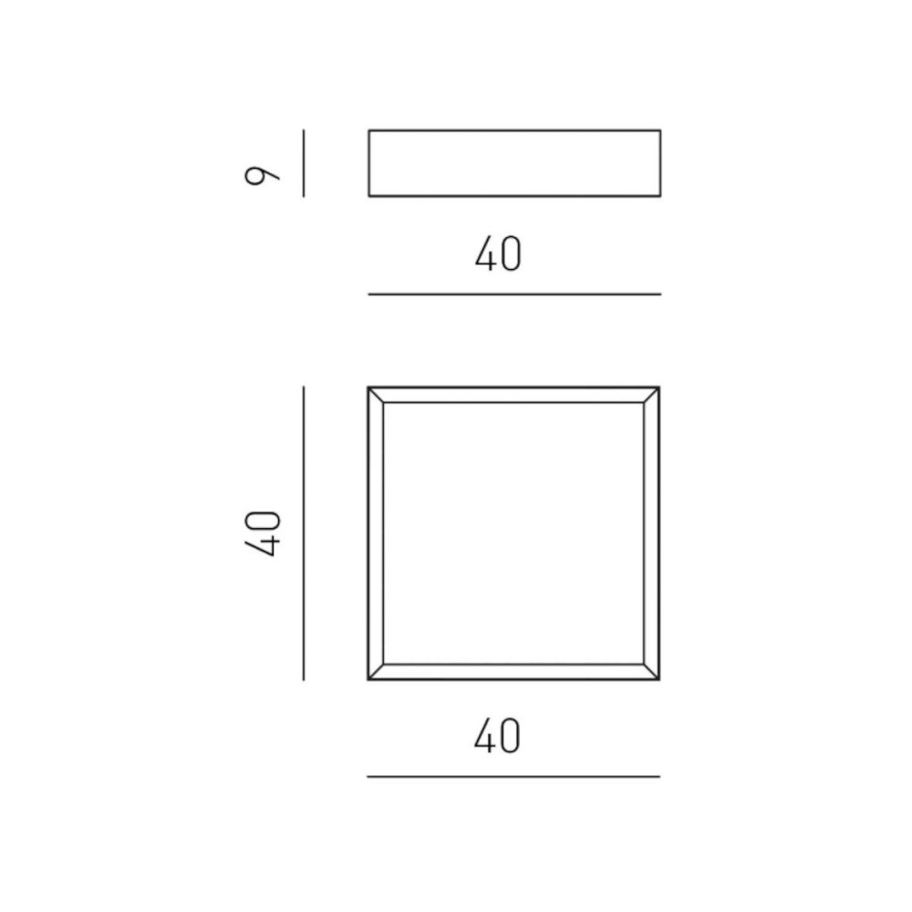 Lámpara de techo moderna Gea Luce AOI PP B LED