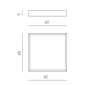 Lámpara de techo moderna Gea Luce AOI PM B LED