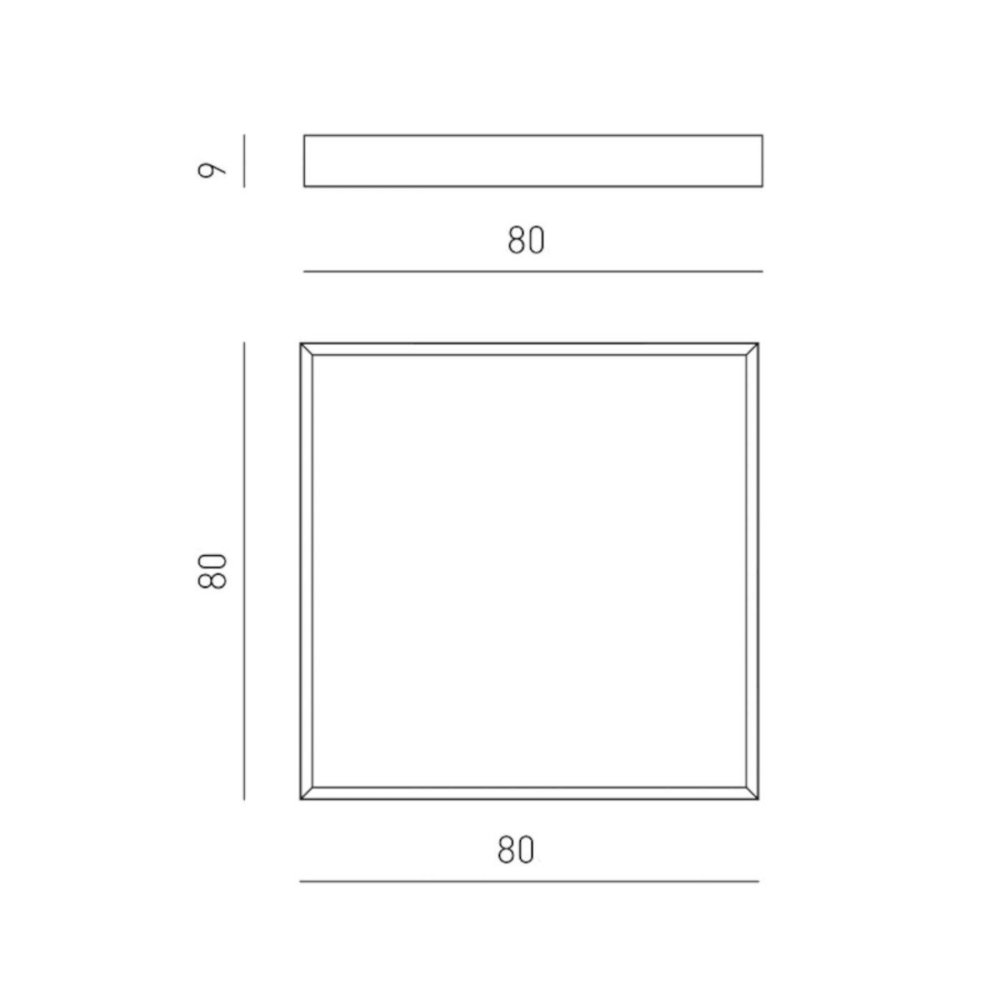 Plafonnier moderne Gea Luce AOI PG N LED