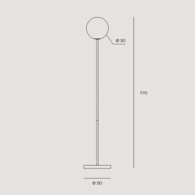 Miloox JUGEN 1744 62 E27 Lámpara de pie LED regulable