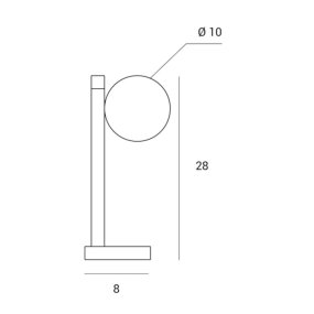 Lampe moderne Miloox POMI' 1744 105 G9 LED