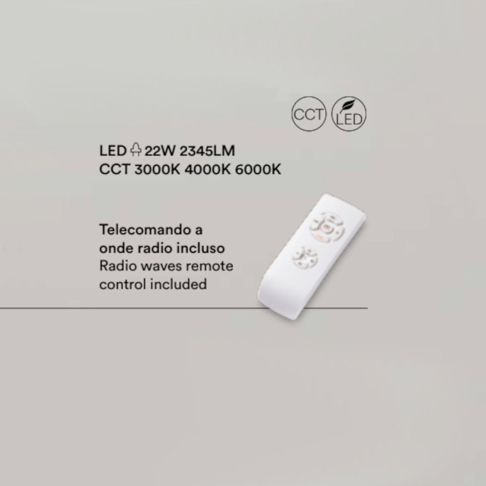 Moderner Ventilator Perenz ORIONE 7180 B CT LED