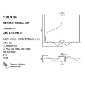 Lámpara de Promoingross LED CURL S120 b