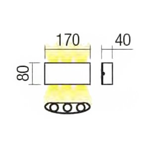 Applique murale led externe groupe Redo FABO 01-90227