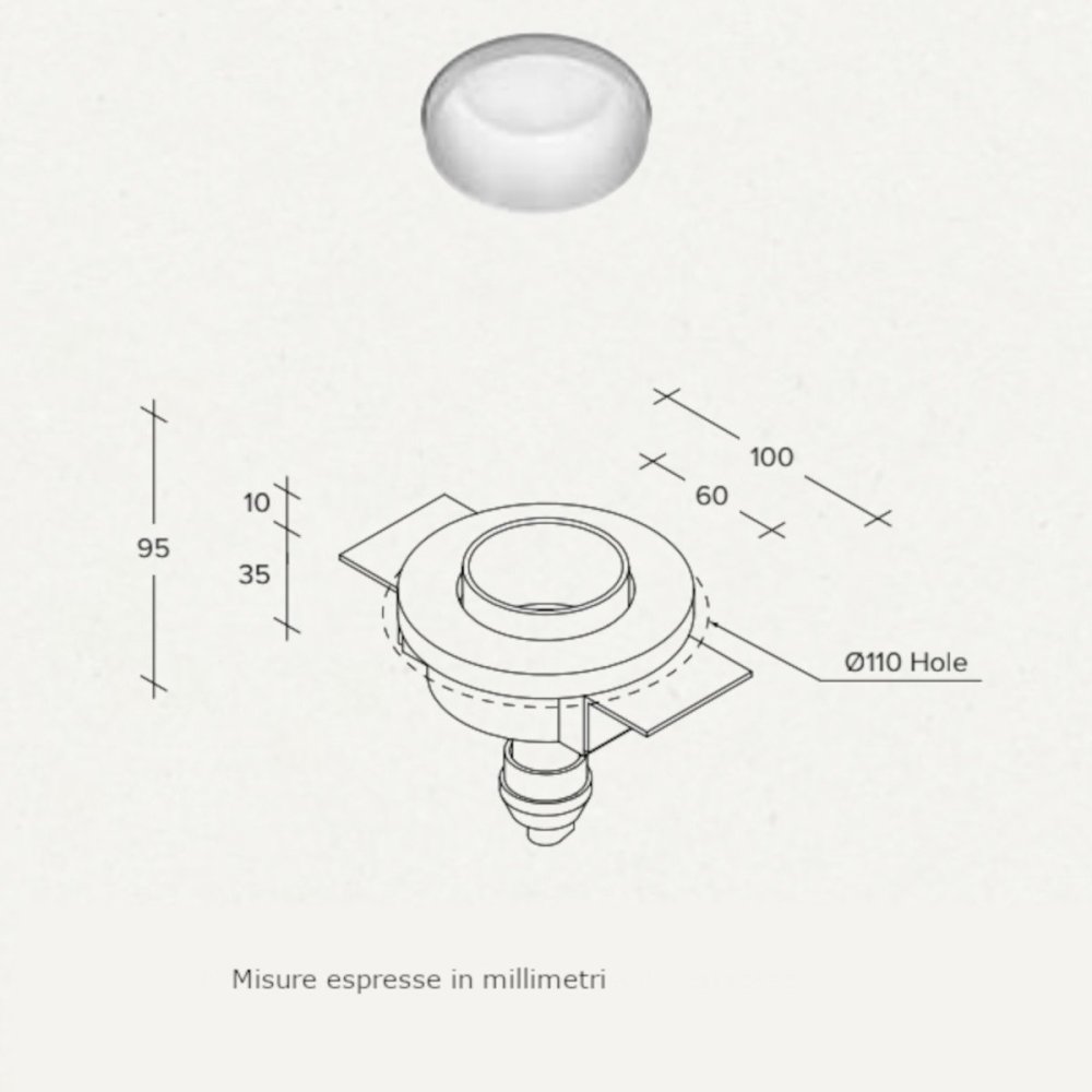 Faretto incasso Sforzin illuminazione THESSALY T332 GU10 LED