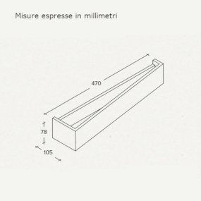 Aplique moderno de escayola