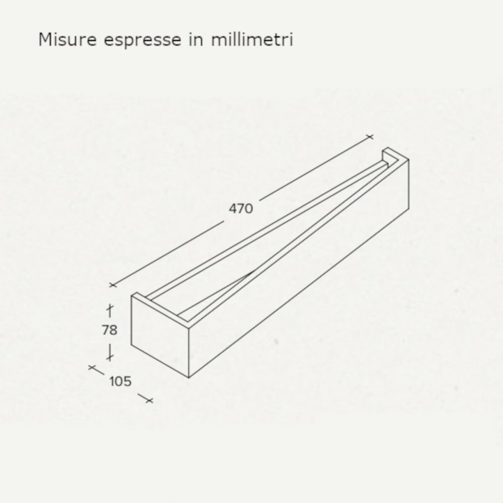 Aplique moderno de escayola