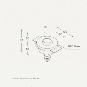 Empotrable orientable Sforzin Illuminazione LELANTO T356