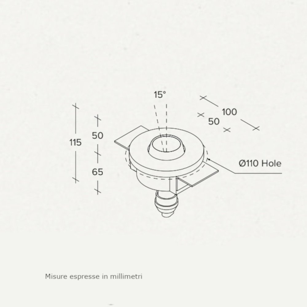 Empotrable orientable Sforzin Illuminazione LELANTO T356