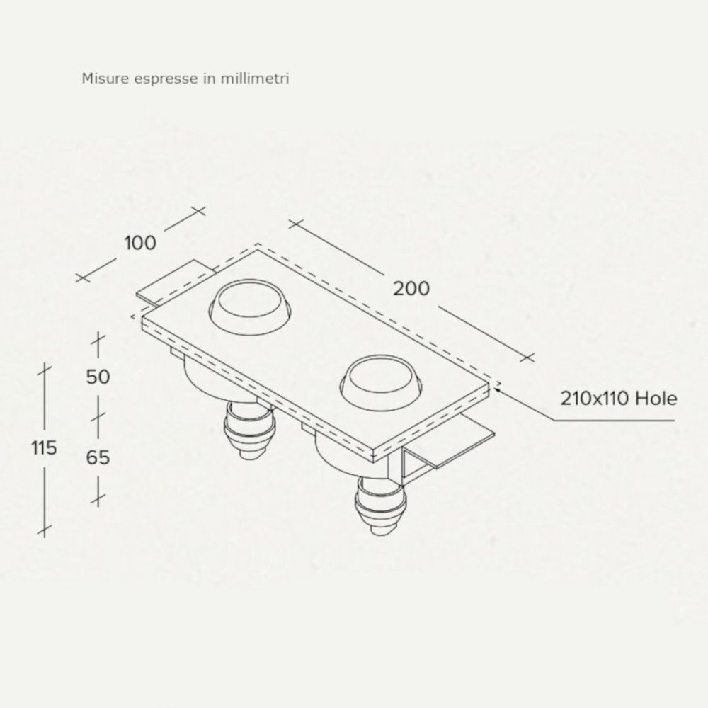 Sforzin Illuminazione spot encastrable LELANTO T357 NOIR