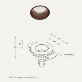 Foco empotrable Sforzin THESSALY T390 GU10 LED