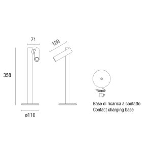 Externer Lampenschirm Pan International TIGO TISCHLAMPE TAV40070