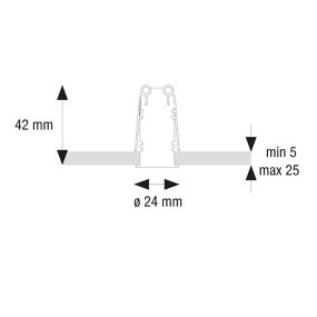 Pan International Einbaustrahler FOCUS MICRO FO-OAA