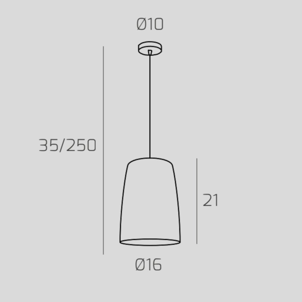 Sospensione Top Light SHADED 1164CR S1