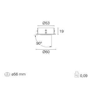 Spot encastrable orientable Pan International PILL RTL48109 RTL48112