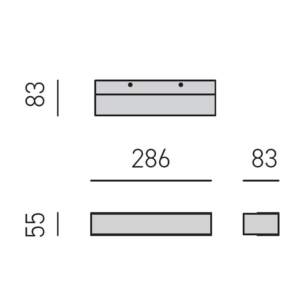 Applique led Gea Luce GAP LINEA GAP510N LED