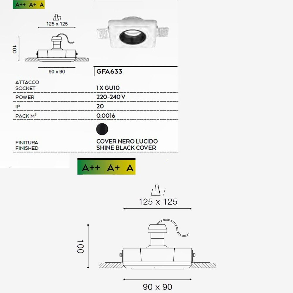 Gea Led Einbaustrahler HEMERA R GFA633 GU10 LED