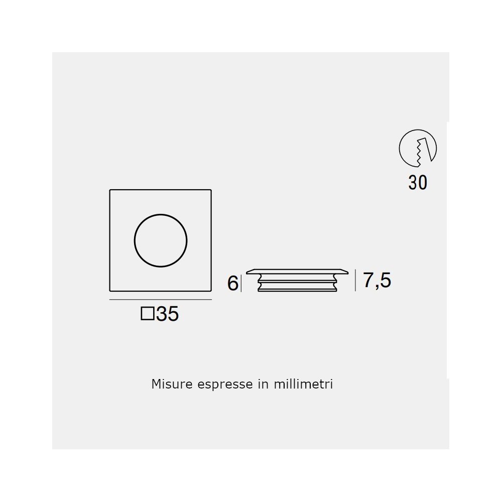 Faretto incasso Linea Light VISSA Q C00478 IP44