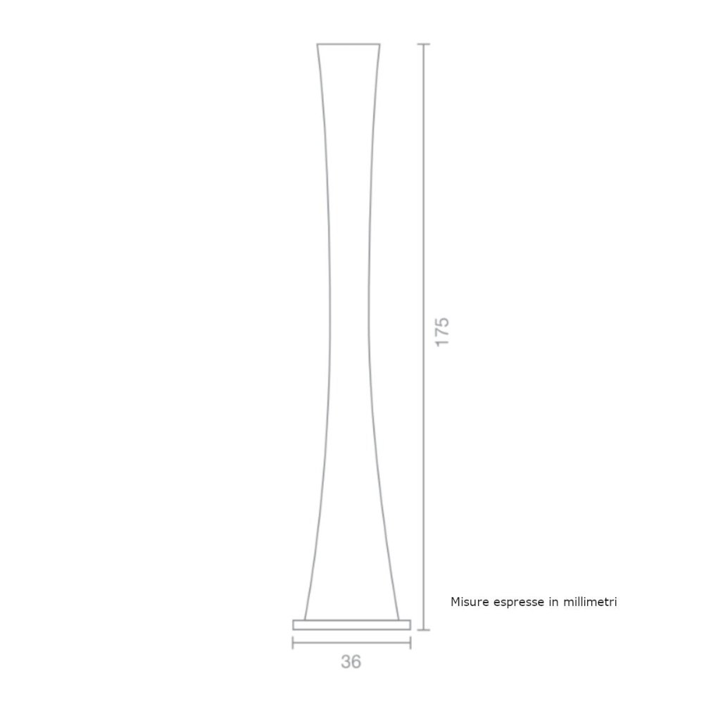 Piantana moderna Selene illuminazione CLESSIDRA 2749LED