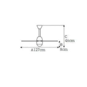 Klassischer Italexport REMIDA 1225 R7s LED-Lüfter